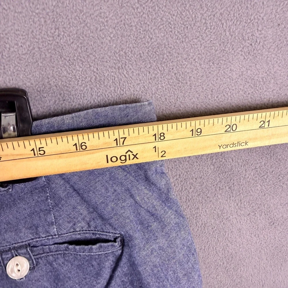 Polo Ralph Lauren Chambray Shorts Mens 36 Blue Classic Fit Heritage Nautical